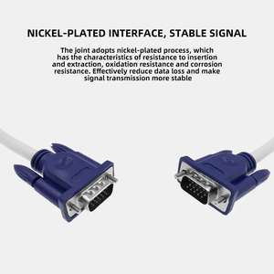 1.5m VGA Video Cable PVC Jacket Compatible HDTVs, Monitors, Projectors, Computers Provide OEM Video Graphics Array - Product Image 4