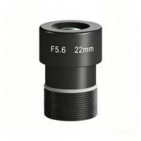 Lensa Visi Mesin 22mm M12 S Mount 6MP F5.6 F7 F8 F11 Distorsi Rendah untuk Kamera Industri Sensor 2/3''.