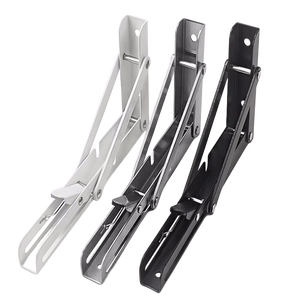 دعامة رف حديدي قابلة للطي تصميم K أقواس دعم مثبتة على الحائط - Product Image 4