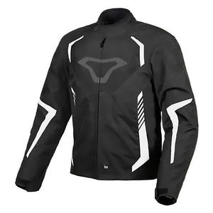 Veste de moto pour homme Macna Tazar - Blanc/Noir, tissu respirant, été/mi-saison - Product Image 4