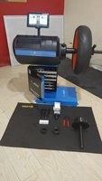 Machine d'équilibrage automatique de roues de moto de haute précision avec alimentation 110V/220V, fabriquée en Chine