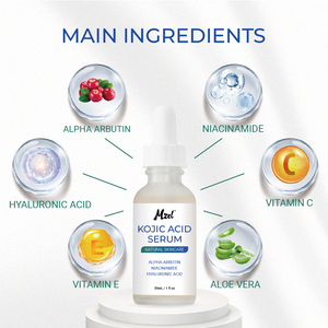 Suero <span class=keywords><strong>de</strong></span> Ácido Kójico <span class=keywords><strong>de</strong></span> Marca Privada con Alfa Arbutina, Niacinamida y Vitamina C, Suero Aclarante <span class=keywords><strong>para</strong></span> Rostro y Cuerpo, Corrector <span class=keywords><strong>de</strong></span> Manchas Oscuras - Product Image 2