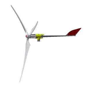 Générateur d'éolienne horizontale de moulin à vent commercial à énergie libre 2024 20KW avec onduleur triphasé sur réseau