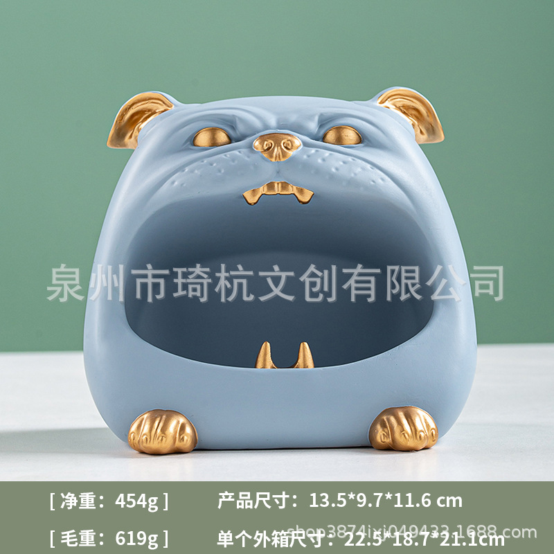 French Bulldog Ashtray - Blue