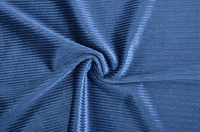 Vente directe usine – Tissu en velours coréen froissé, tricoté, teint uni, respirant, pour vêtements, ameublement et textile de maison