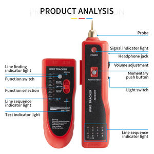 Comprobador <span class=keywords><strong>de</strong></span> Cables <span class=keywords><strong>de</strong></span> <span class=keywords><strong>Red</strong></span> LAN Cat5 Cat6 <span class=keywords><strong>RJ45</strong></span> UTP STP, Localizador <span class=keywords><strong>de</strong></span> Líneas Telefónicas, Rastreador <span class=keywords><strong>de</strong></span> Cables, Diagnóstico <span class=keywords><strong>de</strong></span> Tono y Distancia - Product Image 4