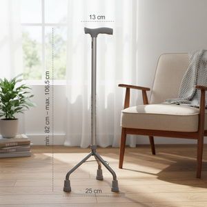 Canne à 3 pieds très bien notée, hauteur réglable, stabilité accrue, design léger, poignée confortable, durable, approvisionnement en gros - Product Image 3