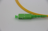 (65ft/20m) Kabel Internet Serat Optik SC/APC Kabel Patch Serat Optik Berlapis Baja OS2 Single Mode Kabel Patch Optik Simplex 9/125um 1 Tahun