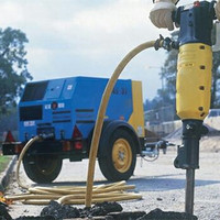 3/4 "W.P 20BAR / 300PSI tugas berat PVC dan karet untuk alat pneumatik merah 3/4" Jackhammer perakitan selang udara