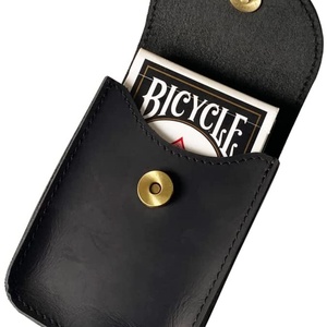 Wholesale Leather <b>Playing</b> <b>Card</b> Case Storage Pouch Single Deck Leather <b>Playing</b> <b>Card</b> Holder for Poker and Bridge - Product Image 2