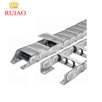 Chaîne porte-câbles en nylon pour ingénierie, à fonctionnement fluide, chariot porte-câbles en plastique pour flexibles hydrauliques