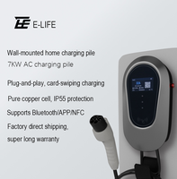 Nouvelle station de recharge pour véhicules électriques intelligente 7/11/22 kW 16/32 A, type 2, Wallbox AC, WiFi, application, NFC, RFID, utilisation domestique, Plug-and-Play, certifiée FCC/CE