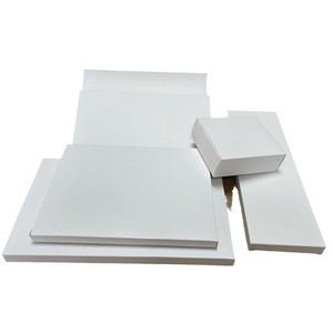 กล่องกระดาษพับสีขาว Minglong Packaging 400 กรัม ชั้นเดียว ปรับแต่งโลโก้ได้ สำหรับบรรจุภัณฑ์ถุงเท้า - Product Image 1