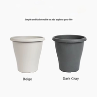 Pot de fleurs en plastique de style pastoral, jardinière en plastique pour bulbes de lys, conteneur à fleurs bicolore pour cour, balcon, usage intérieur