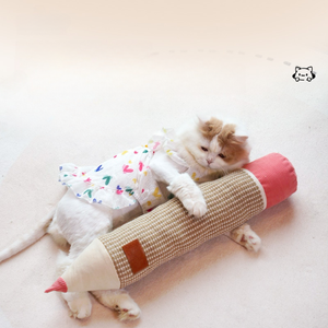 Cuscino giocattolo di alta qualità In juta naturale per gatti di lusso In cotone alla moda eco-friendly per animali domestici massaggiagengive incorporato con erba gatta adorabile cartone animato - Product Image 6