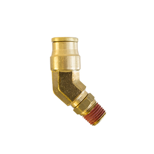 Boeray DOT Conector de latón macho NPT de 45 grados, superficie lisa, construcción forjada, 300 PSI, -65~+200, para camión - Product Image 4