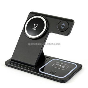 Support de bureau magnétique pliable pour charge sans fil 3-en-1 pour iPhone 17 16 15 <span class=keywords><strong>14</strong></span> <span class=keywords><strong>Pro</strong></span> <span class=keywords><strong>Max</strong></span> - Product Image 5