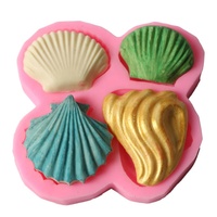 Moule en silicone 3D classique et populaire pour bougies et savons, motif coquillages marins vifs, idéal pour la fabrication artisanale DIY