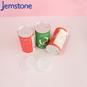 Boîte d'emballage cylindrique en carton kraft pour capsules de gel alimentaire à base de plantes, design personnalisé, recyclable, tube en papier pour poudre de protéines - Product Image 4