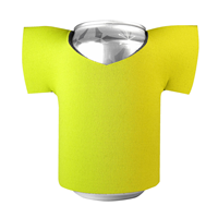Manchon isotherme personnalisé en néoprène en forme de t-shirt pour canette de bière, idéal pour les cadeaux promotionnels de matchs sportifs