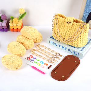 Kit de <span class=keywords><strong>sac</strong></span> fourre-tout au <span class=keywords><strong>crochet</strong></span> personnalisé pour débutants et adultes, kit de <span class=keywords><strong>sac</strong></span> au <span class=keywords><strong>crochet</strong></span> Granny Square avec tutoriels vidéo d'instructions - Product Image 2