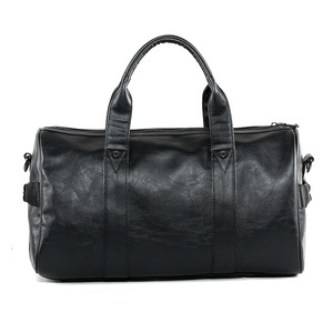 Outdoor PU Leather Sport <b>Duffel</b> <b>Bag</b> for Gym or Travel 45x26x25cm Zipper Closure Unisex - Product Image 2