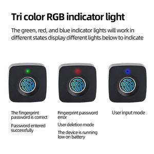 מנעול טביעת אצבע ביומטרי חכם עבור ארון עץ אוטומטי נעילה בטיחות תכונות בטיחות כרטיס זיכרון אחסון אפשרות עץ דלת sdk - Product Image 5