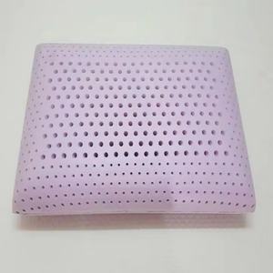 Bantal busa memori infusi Lavender fungsional warna ungu Solid leher penjualan laris - Product Image 3
