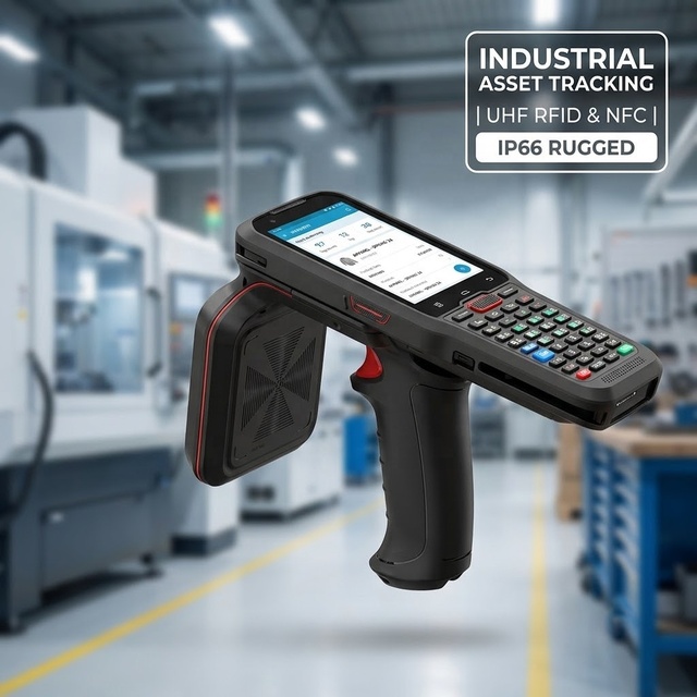 UHF RFID Asset Tracking Terminal Industrial Tool Management Handheld Reader