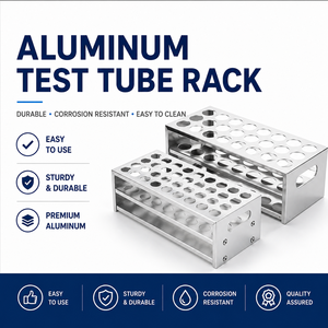 Support de tubes en alliage d'aluminium CIDA pour laboratoire, 30/36/40 trous, 68x75mm, pour expériences de chimie et de biologie - Product Image 1