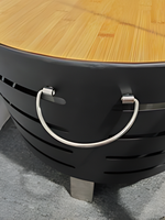 GENO Brasero Moderne Sans Fumée en Acier Inoxydable, Portable pour Camping et Barbecue en Extérieur