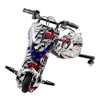 Voiture électrique télécommandée pour enfants, trois roues, kart à batterie, drift, benne basculante, châssis en acier, ABS, capacité de charge maximale 100 kg