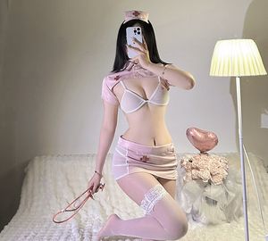 Cosplay Lingerie traforato cinturino laterale <span class=keywords><strong>Costume</strong></span> da infermiera 2024 femminile <span class=keywords><strong>in</strong></span> Lingerie <span class=keywords><strong>trasparente</strong></span> Sexy per donna - Product Image 2