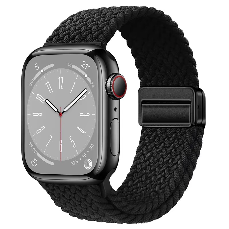 Quick Release Elastic Braided Nylon Loop Replacement Smart Watch Straps 22MM 26MM Soft & Adjustable Watch Bands