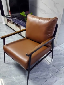 Sofá Individual Tapizado de Lujo Sencillo para Sala de Estar, Dormitorio y Hotel, Muebles Modernos Nórdicos de Tela para el Hogar, Venta al por Mayor - Product Image 4