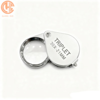 30x Stainless Steel Jewelry Tools & Equipment Essential Triplet ARC Form Magnifiers Loupes for Measuring