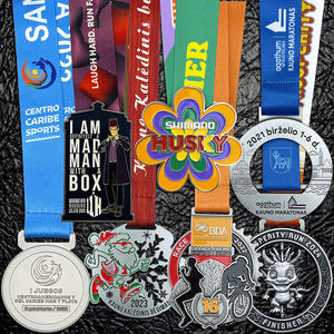 Medallas de metal personalizadas boxeo levantamiento de pesas gimnasia natación giro Karate correr maratón baile ciclismo deporte <span class=keywords><strong>Madal</strong></span> con cinta - Product Image 1