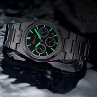 Nouvelle montre CHENXI 983 à quartz multifonctionnelle avec veilleuse, étanche, bracelet en acier, calendrier, phase lunaire, chronométrage, 22 mm