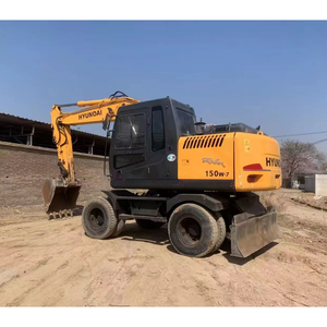 Excavadora de ruedas Hyundai de Corea 2018, motor de 85kW, usada, a la venta a precio bajo - Product Image 5