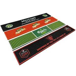 Manufacturer Pvc Soft Rubber Bar Mat Creative Drain Mat Bar Mat Anti-slip Coaster Manufacturer Wholesale Customization