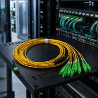 Câble de brassage fibre optique MPO vers SC de haute qualité, 8 cœurs, MPO-8 vers 8xSC APC, cordon de distribution, OS2 monomode polarité Type B, 7m LSZH
