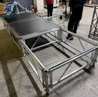 Scène de chorale portable modulaire en aluminium, plateforme surélevée pour spectacles scolaires et concerts, directement de l'usine