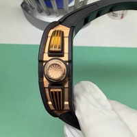 Luxuriöse Carbonfaser 011 Herren-Chronograph im Rennstil mit Kalenderanzeige, Saphirglas und Hochwertiger Mechanik