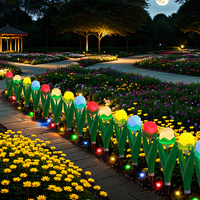 Guirlandes lumineuses solaires romantiques en forme de rose - Lumières féériques LED à simulation florale pour la décoration de la maison, des mariages et des fêtes