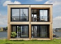 Maison conteneur préfabriquée en acier à faible coût, 10ft 20ft, mobile, avec cuisine, salle de bain, véranda et bureau