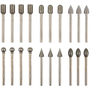 Diamond Grinding Bits 6mmx3mm 20pcs For Stone Gem Jewelry Carving <b>Tools</b> - Product Image 5