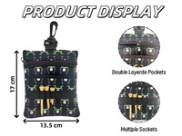 Sac de transport portable pour balles de golf, conception personnalisée d'usine OEM, pochette porte-balles, pochette porte-tee de golf, sacs de rangement pour accessoires de golf