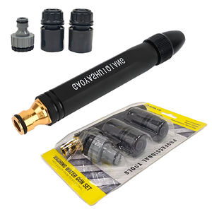 Pistolet à eau pour lavage de voiture à injection directe, jardin domestique, pistolet à eau haute pression en plastique, buse en alliage, type tétine, tête de pistolet noire - Product Image 5