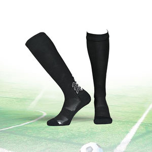 Chaussettes de compression montantes en coton avec logo personnalisé, antidérapantes, pour hommes et femmes, vente en gros - Product Image 2