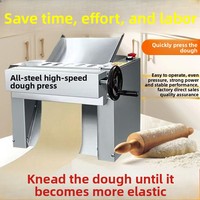 Nouvelle machine de pressage et de pétrissage de pâte en acier inoxydable 304 pour usage commercial, idéale pour les nouilles, les pains vapeur et les raviolis